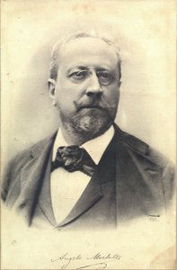 画家アンジェロ・モルベッリの肖像 1853-1919年、c. 1900年。 作： Unbekannt