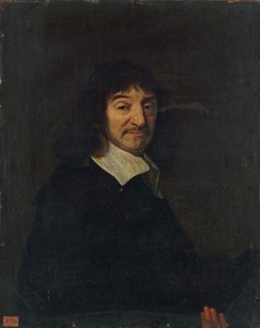 哲学者ルネ・デカルトの肖像（1596-1650）。 作： Unbekannt