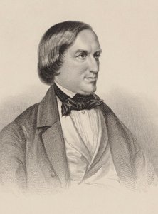 ピアニストで作曲家のカールアウグストクレブス1804-1880の肖像。 作： Unbekannt