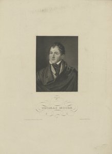 詩人トーマス・ムーアの肖像1779-1852、1830年代。 作： Unbekannt