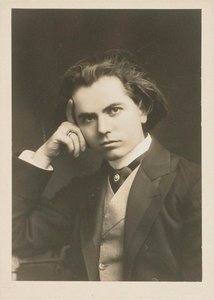 ヴァイオリン奏者で作曲家のヤン・クーベリックの肖像 1880～1940年、1908年。 作： Unbekannt