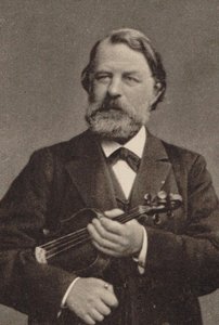 バイオリニストで作曲家のジョセフヨアヒム1831-1907の肖像。 作： Unbekannt