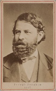 ヴァイオリニストで作曲家のJoseph Joachim 1831-1907のポートレート、1870年代。 作： Unbekannt