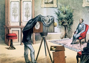 ポートレートカメラマンスタジオ、c1880 作： Unbekannt