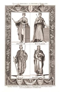 紋章付きのイングランドの王の肖像画とドレス、1784 作： Unbekannt