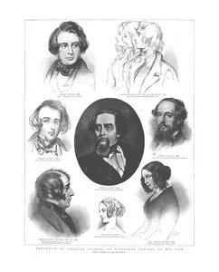 1862年の彼の人生のさまざまな時期におけるチャールズディケンズの肖像 作： Unbekannt