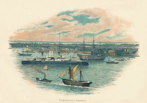 ポーツマス港、c1890 作： Unbekannt
