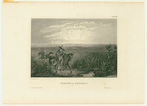 Prairie am Arkansas.(アーカンソーのプレーリー) 作： Unbekannt
