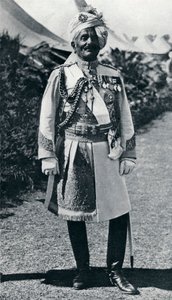 プラタップシン1845-1922、イギリス領インド陸軍将校およびマハラジャ、1914年 作： Unbekannt