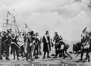 コロンバスへの贈り物、16世紀、1920年代 作： Unbekannt