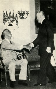 ベネス大統領は1942年、1947年にFDルーズベルトを訪問します。 作： Unbekannt