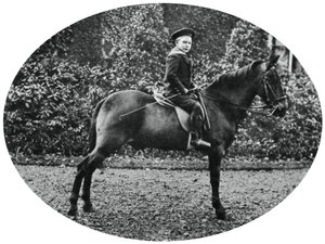 1902年、馬に座っていた6歳のアルバートウィンザー王子 作： Unbekannt
