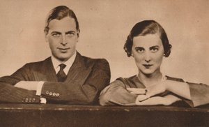 1935年8月28日、1935年8月28日に婚約したジョージ王子とマリーナ王女 作： Unbekannt