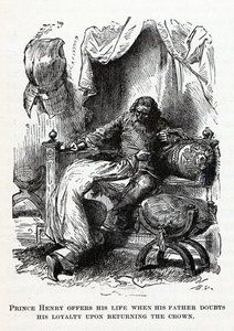 ヘンリー王子は、1882年に父親が王冠を返す際の忠誠心を疑ったとき、彼の人生を捧げます。 作： Unbekannt