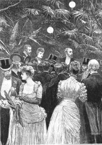 1884年7月23日、ロンドン病院の支援により開催された祭典で花を売るアレクサンドラ王女