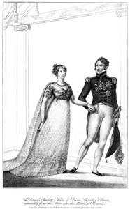 シャーロット王女とレオポルド王子、1816年 作： Unbekannt