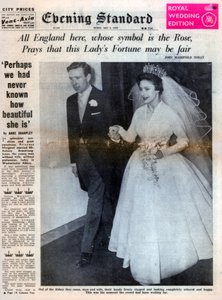 マーガレット王女、Antony Armstrong-Jonesと結婚、1960年5月6日 作： Unbekannt