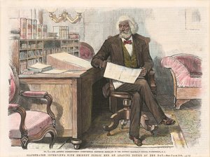 フレデリック・ダグラスの版画、カリフォルニア州。 1879年。 作： Unbekannt