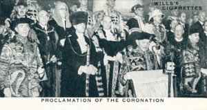 戴冠式の宣言、1936 1937