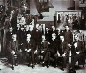 ロシア芸術アカデミーの教授、1913 作： Unbekannt