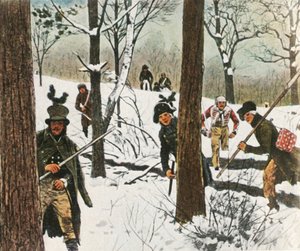 プロイセンの兵士たちは、1807年1月、1936年、フランスによる投獄から逃れました。 作： Unbekannt