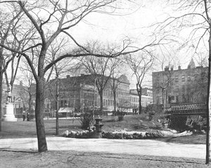 パブリックスクエア、クリーブランド、オハイオ州、米国、c1900。 作： Unbekannt