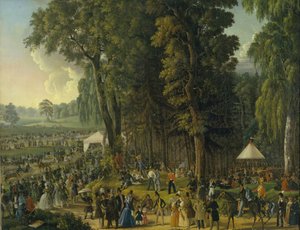 1840年代のモスクワのマリイナロシャでの公開の陽気な作り 作： Unbekannt