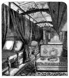 ユニオンパシフィック鉄道、c1869のプルマン寝台車 作： Unbekannt