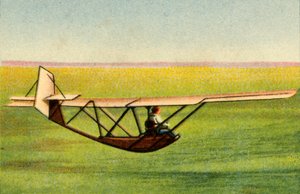 1932年にドイツのRhön-RossittenSocietyの滑走学校でツェグリングトレーニンググライダーの生徒。 作： Unbekannt