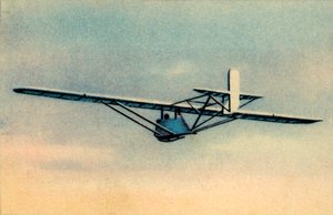 カムフラージュされたゼーグリングトレーニンググライダーの生徒、1932年。 作： Unbekannt