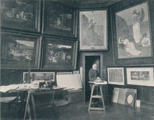 ピュヴィス・ド・シャヴァンヌのスタジオ、c1897