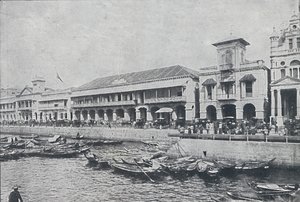 シンガポールの岸壁、1924 作： Unbekannt
