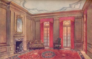 クイーンアンインテリア、エリザベス朝の椅子あり、18世紀、1910