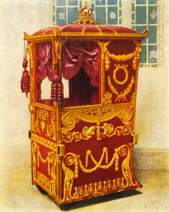 クイーンシャーロッツセダンチェア、1938年。 作： Unbekannt