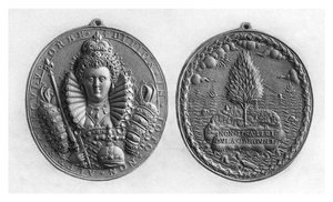 エリザベス1世の勲章、16世紀、1896年