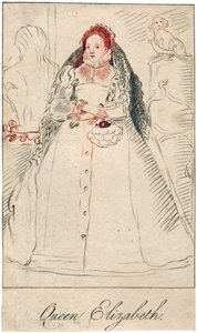 イングランドのエリザベス1世、1533-1603 作： Unbekannt