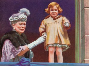 メアリー女王1867〜1953年、マーガレット王女1930〜2002年、キングジョージ対シルバーJ 作： Unbekannt