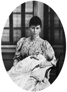 クイーンメアリーと未来のエドワード8世王、c1894 作： Unbekannt
