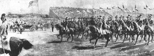 ビクトリア女王、アルダーショットで帝国の軍隊を再検討、1897年...、1901年。 作： Unbekannt