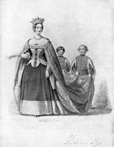 Plantagenet Ball、バッキンガム宮殿、1840年代、1901年にフィリップ女王としてビクトリア女王 作： Unbekannt