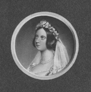 結婚当時のビクトリア女王、1901年。 作： Unbekannt