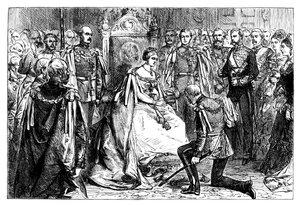 インドの星、c1861の秩序の最初の叙任を行うビクトリア女王 作： Unbekannt