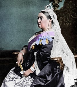 ゴールデンジュビリーで儀式を着たビクトリア女王、1887年1951年。 作： Unbekannt