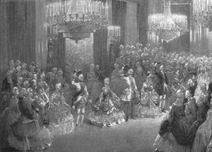 1845年1月6日、バッキンガム宮殿でのビクトリア女王ジョージアンコスチュームボール、1901年。