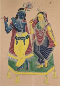 ラダとクリシュナ、1800年代。 作： Unbekannt