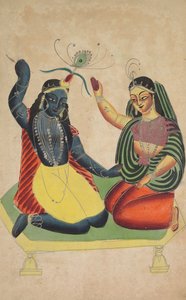 ラダとクリシュナ、1800年代。 作： Unbekannt