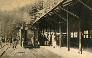 鉄道駅、c1918-c1939。 作： Unbekannt