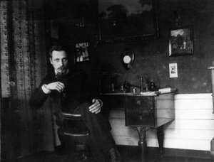ライナー・マリア・リルケの書斎c。 1905年。 作： Unbekannt