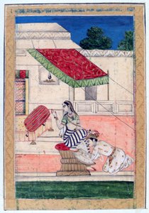 Ramkali Ragini、Ragamala Album、School of Rajasthan、19世紀 作： Unbekannt
