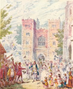 ランダルフランベス教会でのヒルダとの結婚、1842年、1903年。 作： Unbekannt